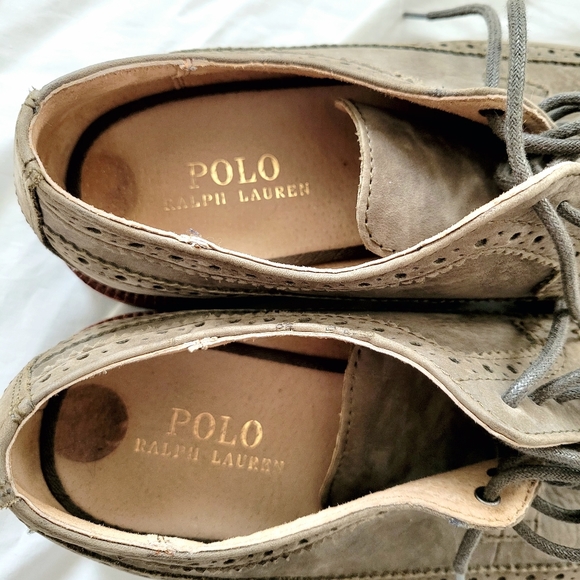 POLO RALPH LAUREN Oxford Lace up 8D Torrington Suede Wingtip Derby Shoes… - Picture 8 of 12